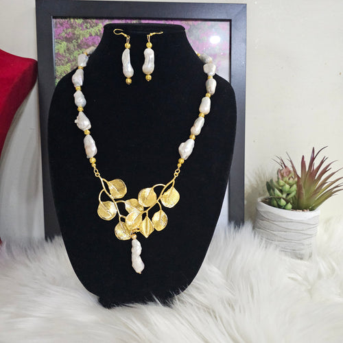 Baroque Pearl Necklace Set