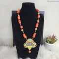 Natural Coral linked Necklace